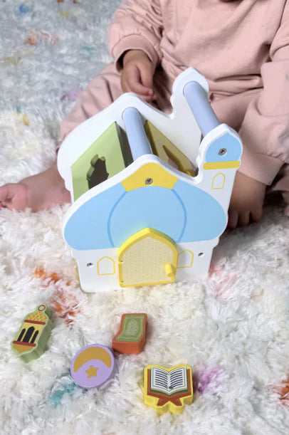 Trieur de formes islamique en bois – Mosquée éducative Lalaandmo