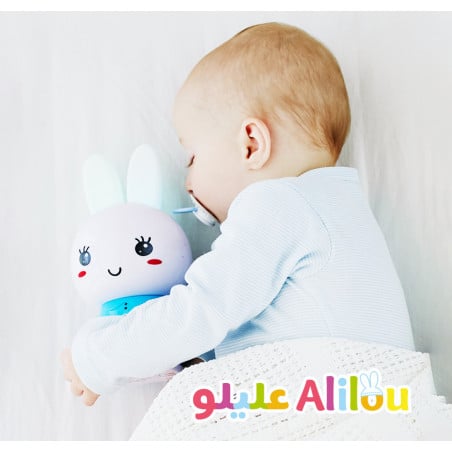 Alilou le Lapinou Mouslim – Veilleuse Ludo-éducative Islamique Rose| Coran, Histoires & Berceuses