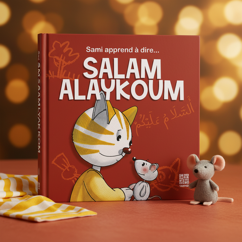 Sami apprend à dire Salam Alaykoum — mise en scène terracotta et peluche