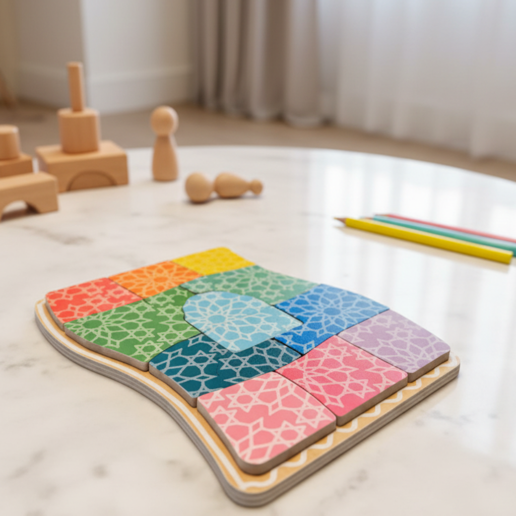 Puzzle Montessori Lalaandmo - Scène premium lifestyle