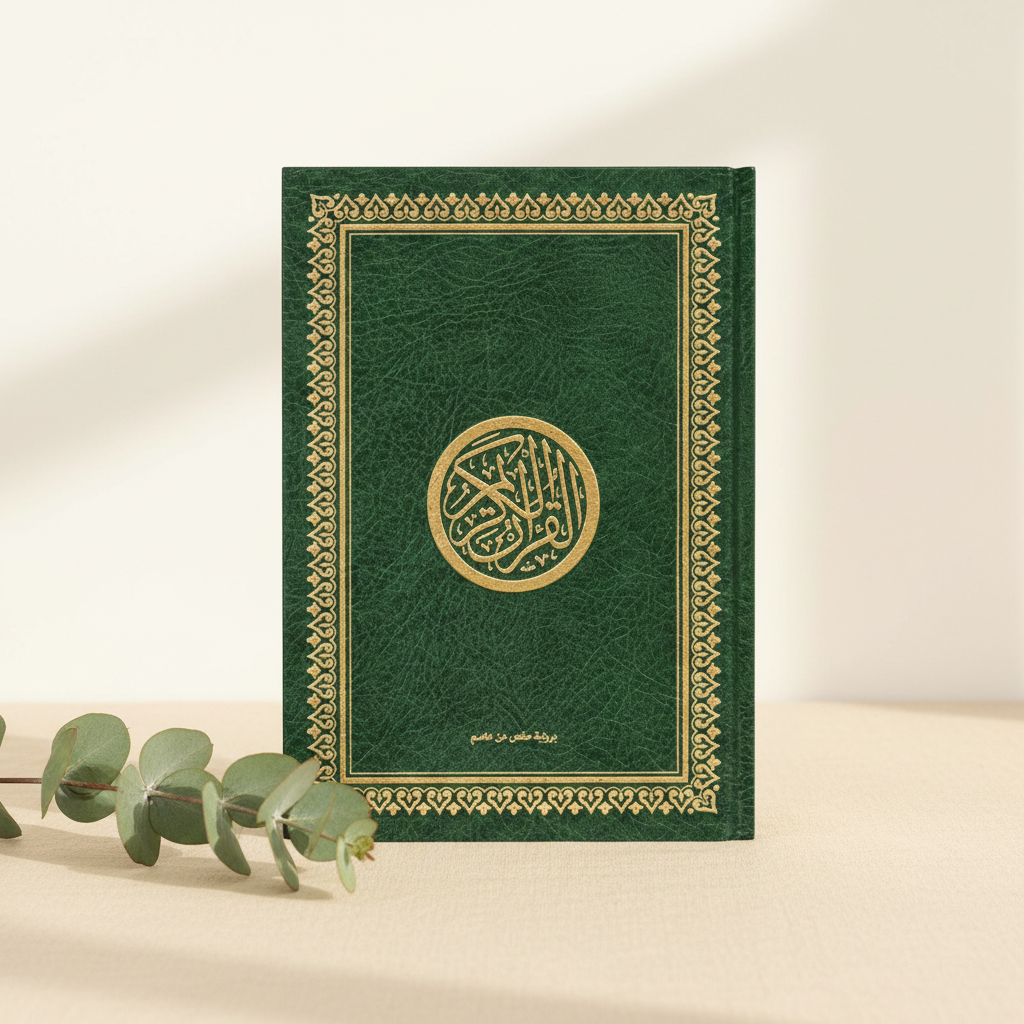 Le Noble Coran vert – mise en scène lifestyle