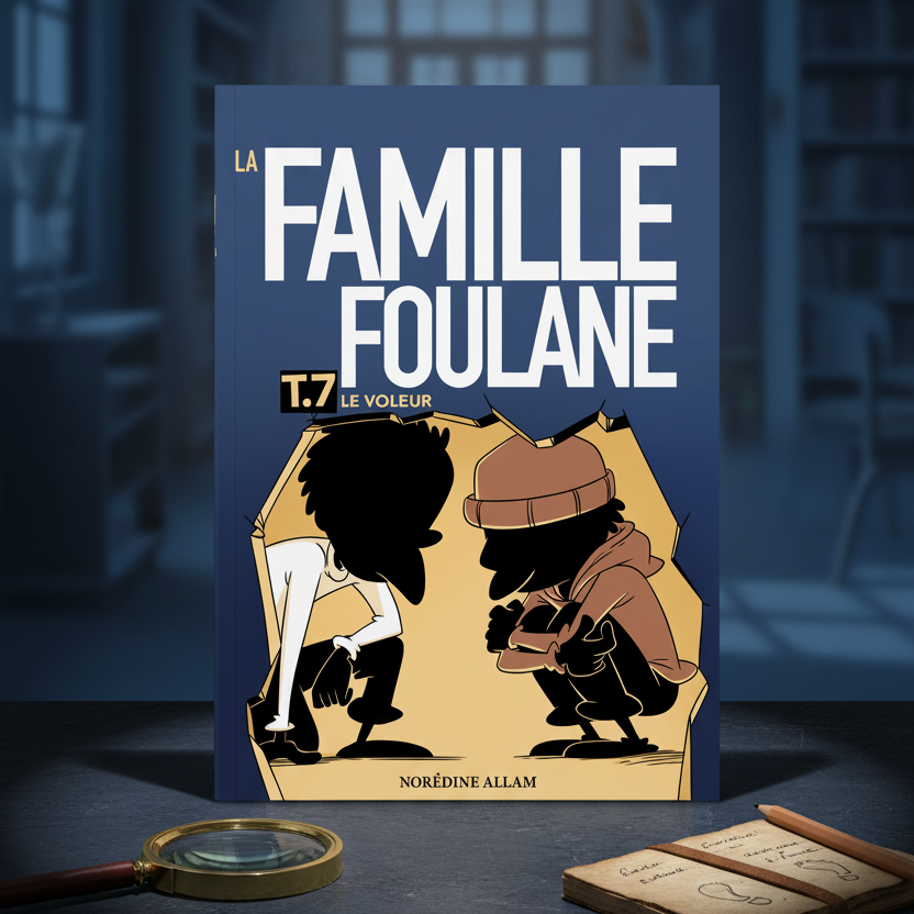 La Famille Foulane T.7 – Le Voleur, scène publicitaire premium