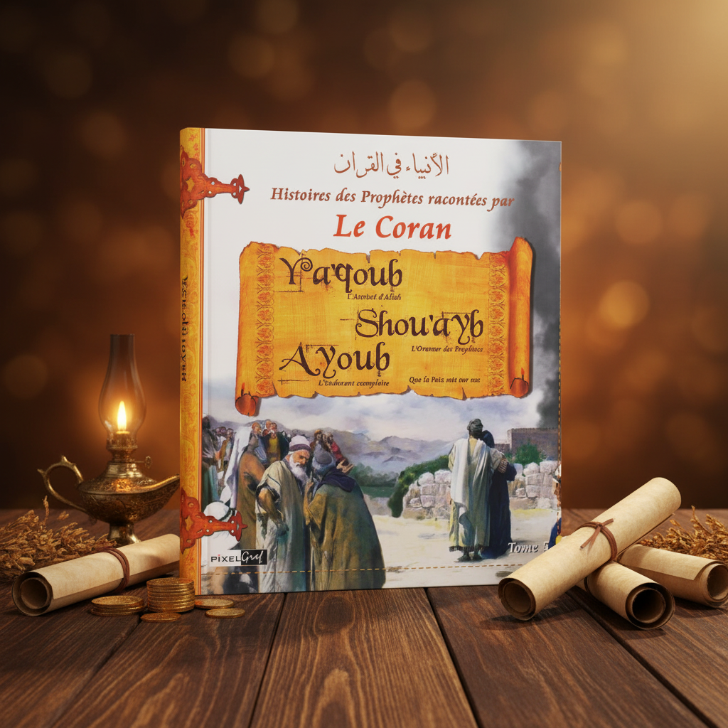 Ya’qoub, Shou’ayb & Ayoub – Histoires des Prophètes racontées par le Coran T.5, scène publicitaire