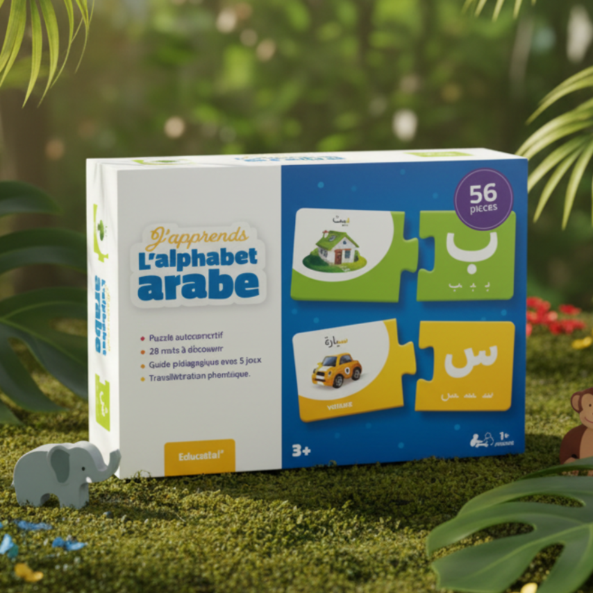 J'apprends l'alphabet arabe - Ambiance jungle enfantine