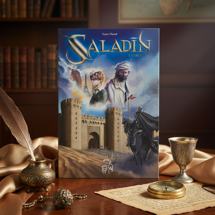 Saladin et l'anneau magique Tome 1 - Mise en scène publicitaire